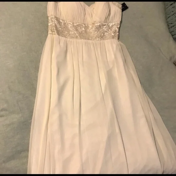 NWT Oleg Cassini  beaded halter formal dress - 14 - Picture 6 of 6